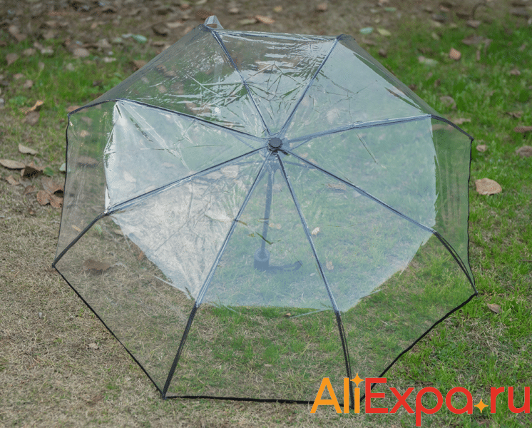 Складной прозрачный зонт MNSN купить на Алиэкспресс